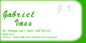 gabriel vass business card